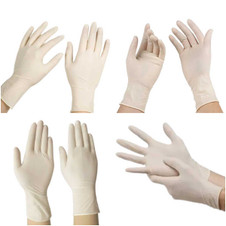 Diamond Advance Latex Examination Powder Free Gloves (Medical) Natural White