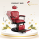 #5154 Retro Hydraulic Reclining Barber Chair (Burgundy)