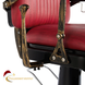 #5154 Retro Hydraulic Reclining Barber Chair (Burgundy)