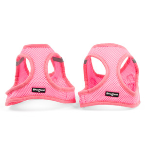 Pet Harness for dogs and cats custom made design for micro, teacup, mini, and toy sizes - Salmon Pink (Light Pink)