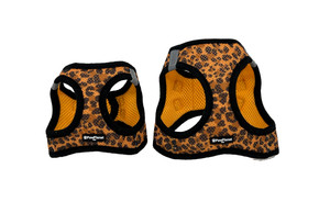 Pet Harness for dogs and cats custom made design for micro, teacup, mini, and toy sizes - Leopard Print Pattern