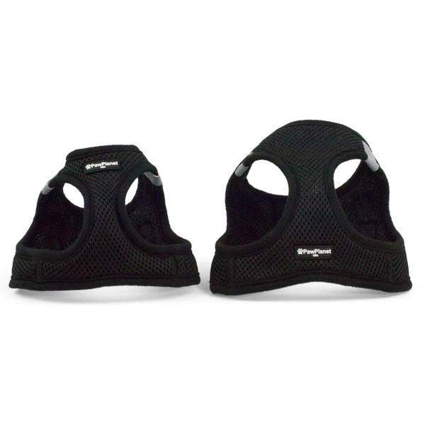 Pet Harness for dogs and cats custom made design for micro, teacup, mini, and toy sizes - Black