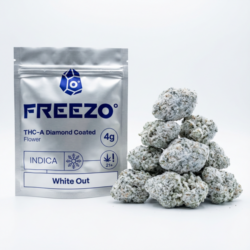 White Out THCA  Diamond Coated Flower