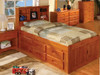 Ridgeline Twin Size  Bookcase Captains Bed | Discovery World Furniture | DWF2120-CL