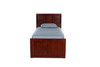 Acadia Twin Size  Bookcase Captains Bed