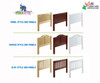 Maxtrix BLING Mid Loft Bed w/ Storage and Desk Twin Size Chestnut | Maxtrix Furniture | MX-BLING3L-CX