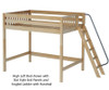 Maxtrix BULKY High Loft Bed Full Size Natural | Maxtrix Furniture | MX-BULKY-NX