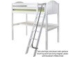 Maxtrix BULKY High Loft Bed Full Size White | Maxtrix Furniture | MX-BULKY-WX
