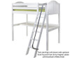 Maxtrix CHUNKY High Loft Bed Full Size White | Maxtrix Furniture | MX-CHUNKY-WX