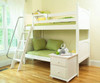 Maxtrix GOTIT Medium Bunk Bed Twin Size White | Maxtrix Furniture | MX-GOTIT-WX