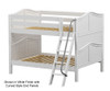 Maxtrix GULP Low Bunk Bed Full Size White | Maxtrix Furniture | MX-GULP-WX