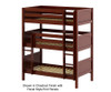 Maxtrix HOLY Triple Bunk Bed Twin Size Natural | Maxtrix Furniture | MX-HOLY-NX