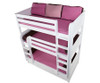 Maxtrix HOLY Triple Bunk Bed Twin Size White | Maxtrix Furniture | MX-HOLY-WX