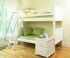 Maxtrix HOTHOT Low Bunk Bed Twin Size White | Maxtrix Furniture | MX-HOTHOT-WX