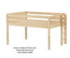 Maxtrix KIT Low Loft Bed Full Size Natural | 26409 | MX-KIT-NX