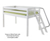 Maxtrix RIGHT Low Loft Bed Twin Size Natural | Maxtrix Furniture | MX-RIGHT-NX