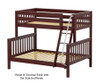 Maxtrix SLOPE Bunk Bed Twin over Full Size Chestnut | Maxtrix Furniture | MX-SLOPE-CX