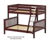 Maxtrix SLOPE Bunk Bed Twin over Full Size White | Maxtrix Furniture | MX-SLOPE-WX