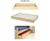 Maxtrix SMILE Low Bunk Bed w/ Slide Twin Size White | Maxtrix Furniture | MX-SMILE-WX