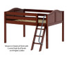 Maxtrix XL Low Loft Bed Full Size Chestnut | Maxtrix Furniture | MX-XL-CX