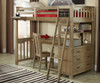Everglades Loft Bed with Desk Driftwood | NE Kids Furniture | NE10070-Desk