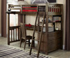 Everglades Loft Bed with Desk Espresso | NE Kids Furniture | NE11070-Desk