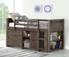 Barnum Low Loft Bed with Chests and Bookcase