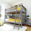 Cambridge 1 Full over Full Bunk with Angle Ladder Grey | Kids Furniture Warehouse