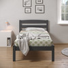 Lauren Twin Size Bed - Dark Grey