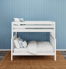 Full XL over Queen High Bunk Bed in White 