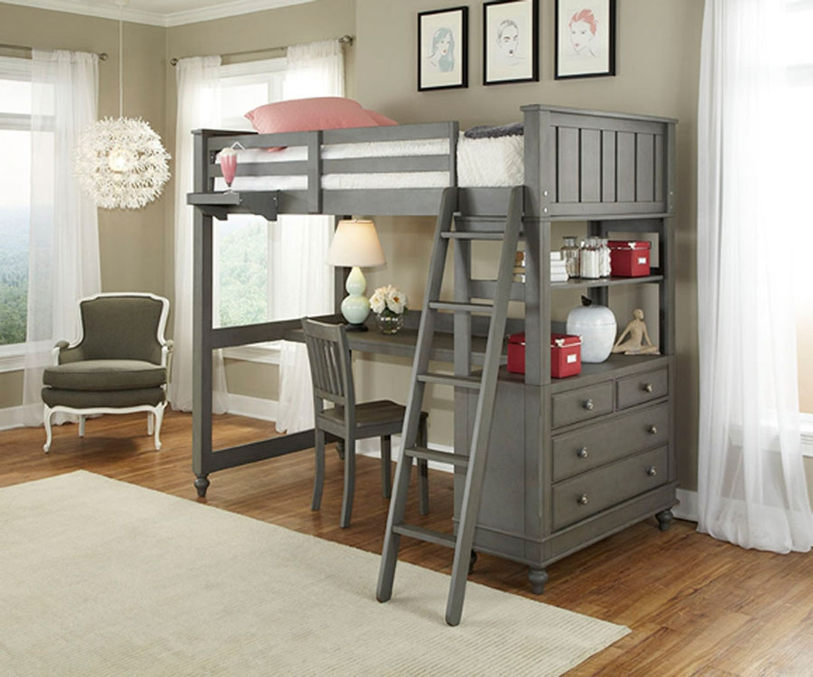 Loft Bed with Desk for Small Room & Study Environments – Maxtrix Kids