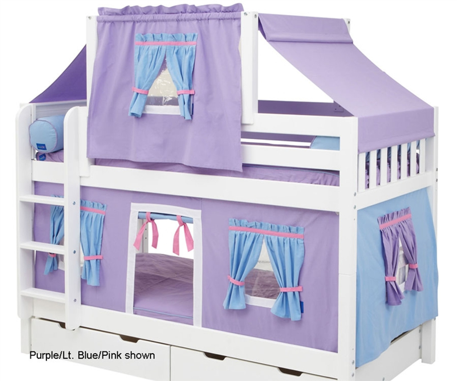 キューブリック　ヴィンセント&オールドボブ& MAXIMILIAN Maxtrix Full over Full Bunk Bed with Angled Ladder and
