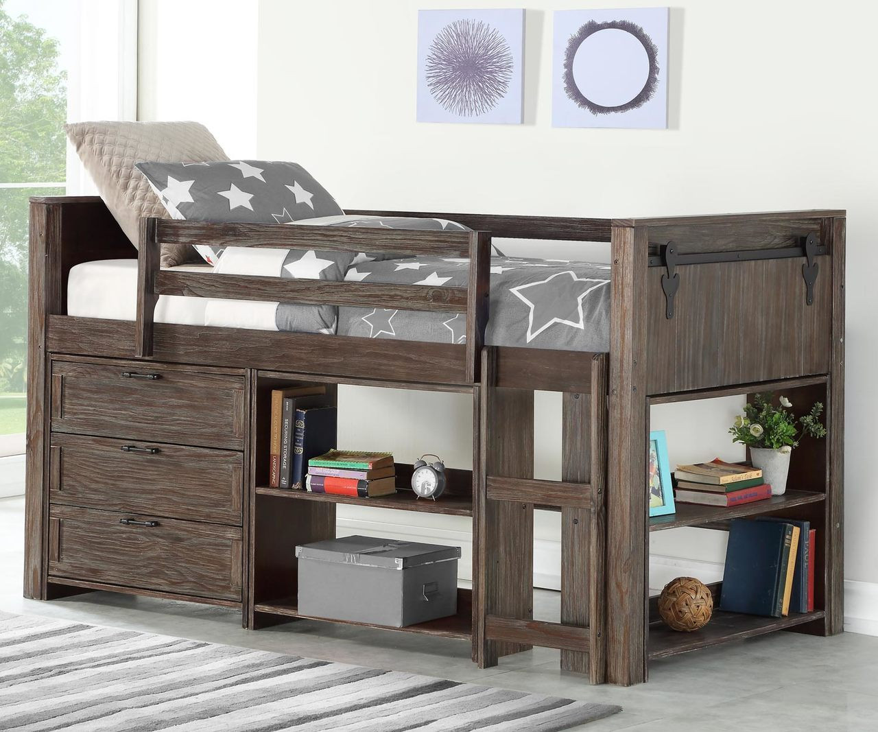 loft bunk bed with dresser Light Yellow Tweed Chain Trim Mini Skirt