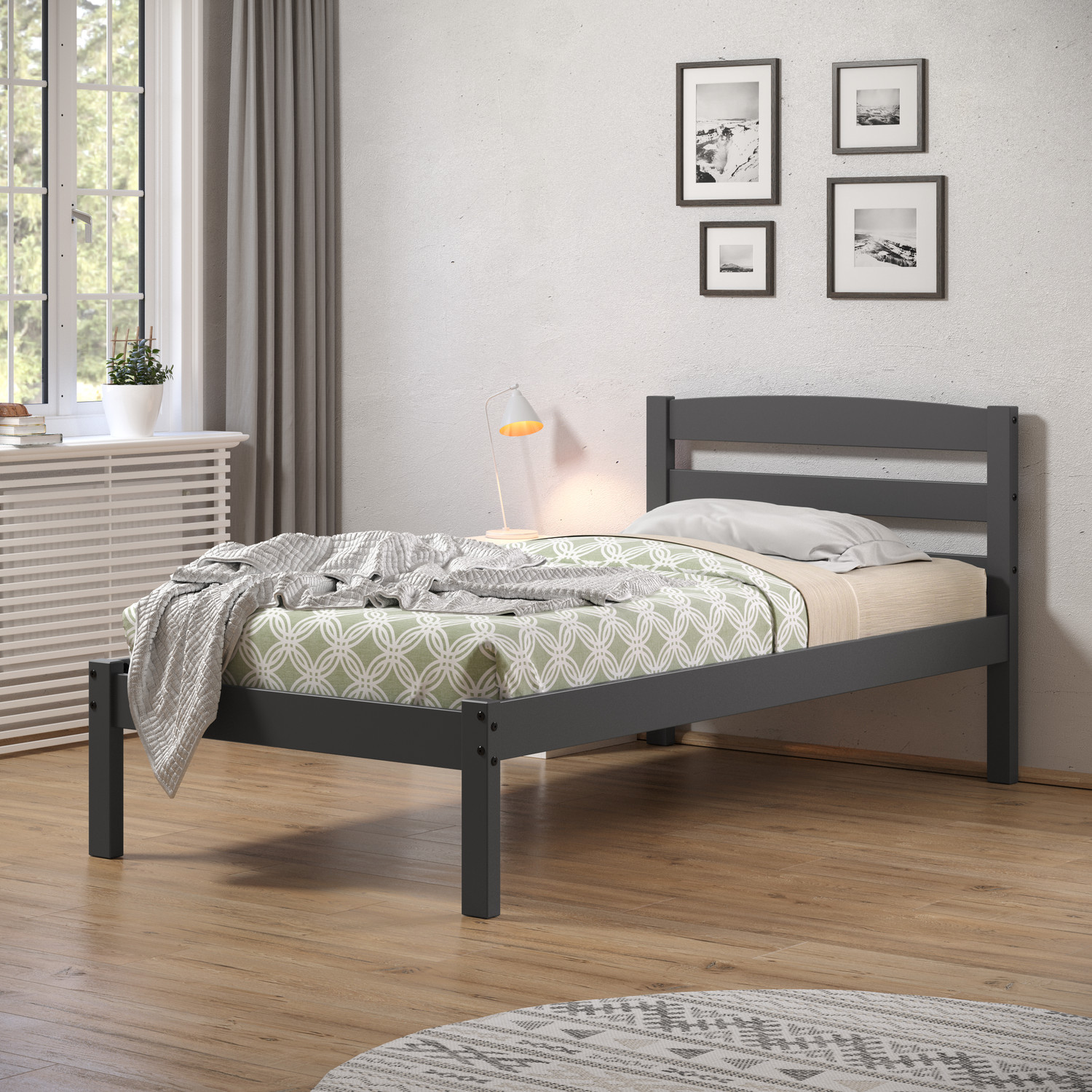 Grey Girly Twin Bed Lauren Twin Size Bed Dark Grey Shop Kids