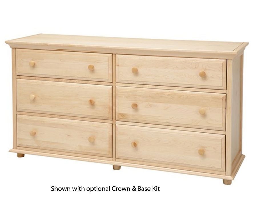 Maxtrix Natural Finish Dresser 4260 Matrix Kids Furniture Bedroom