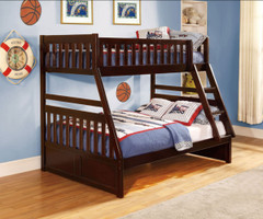 Stanford Twin over Full Bunk Bed Cherry