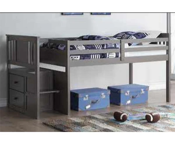 Art Play Junior Low Loft Bed 3005TLWWDG Donco Trading Kids Low