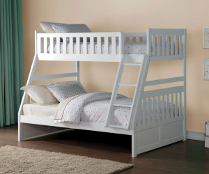 Stanford Twin over Full Bunk Bed White