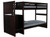 Espresso Twin over Full Stair Stepper Bunk Bed