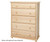 Maxtrix 5 Drawer Dresser Natural | Maxtrix Furniture | MX-4250-N