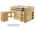 Maxtrix BOX Storage Low Loft Bed with Desk Twin Size White | Maxtrix Furniture | MX-BOX1L-WX