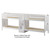 Maxtrix COOL Quadruple Medium Bunk Bed with Stairs Twin Size White | Maxtrix Furniture | MX-COOL-WX