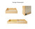 Maxtrix HOORAY Medium Bunk Bed w/ Slide Full Size Natural | Maxtrix Furniture | MX-HOORAY-NX