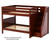 Maxtrix QUASAR Medium Bunk Bed with Stairs Full Size White | Maxtrix Furniture | MX-QUASAR-WX