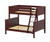 Maxtrix SLOPE Bunk Bed Twin over Full Size Chestnut | Maxtrix Furniture | MX-SLOPE-CX