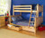 Maxtrix SLOPE Bunk Bed Twin over Full Size Natural | Maxtrix Furniture | MX-SLOPE-NX