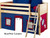 Bunk Bed Curtains Blue & Red | Maxtrix | MX3220-021