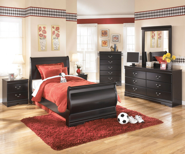 Huey Vineyard Sleigh Bed Twin Size | Ashley Furniture | ASB128-626382