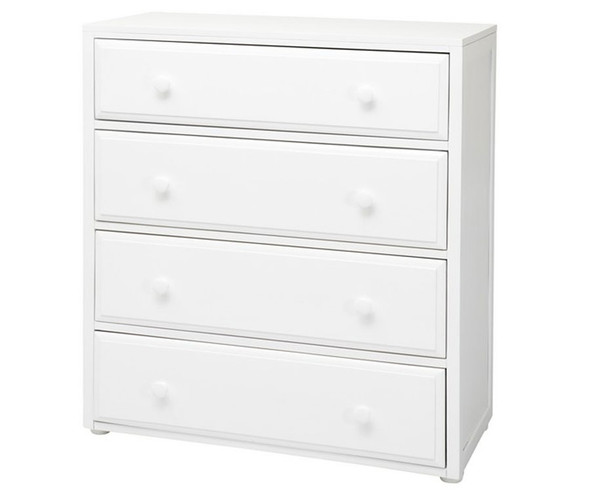 Maxtrix 4 Drawer Dresser White | Kids Furniture Warehouse