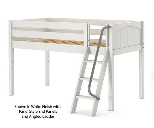 Maxtrix EASY RIDER Low Loft Bed Twin Size White | Maxtrix Furniture | MX-EASYRIDER-WX